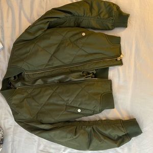 Green Topshop Bomber Jacket